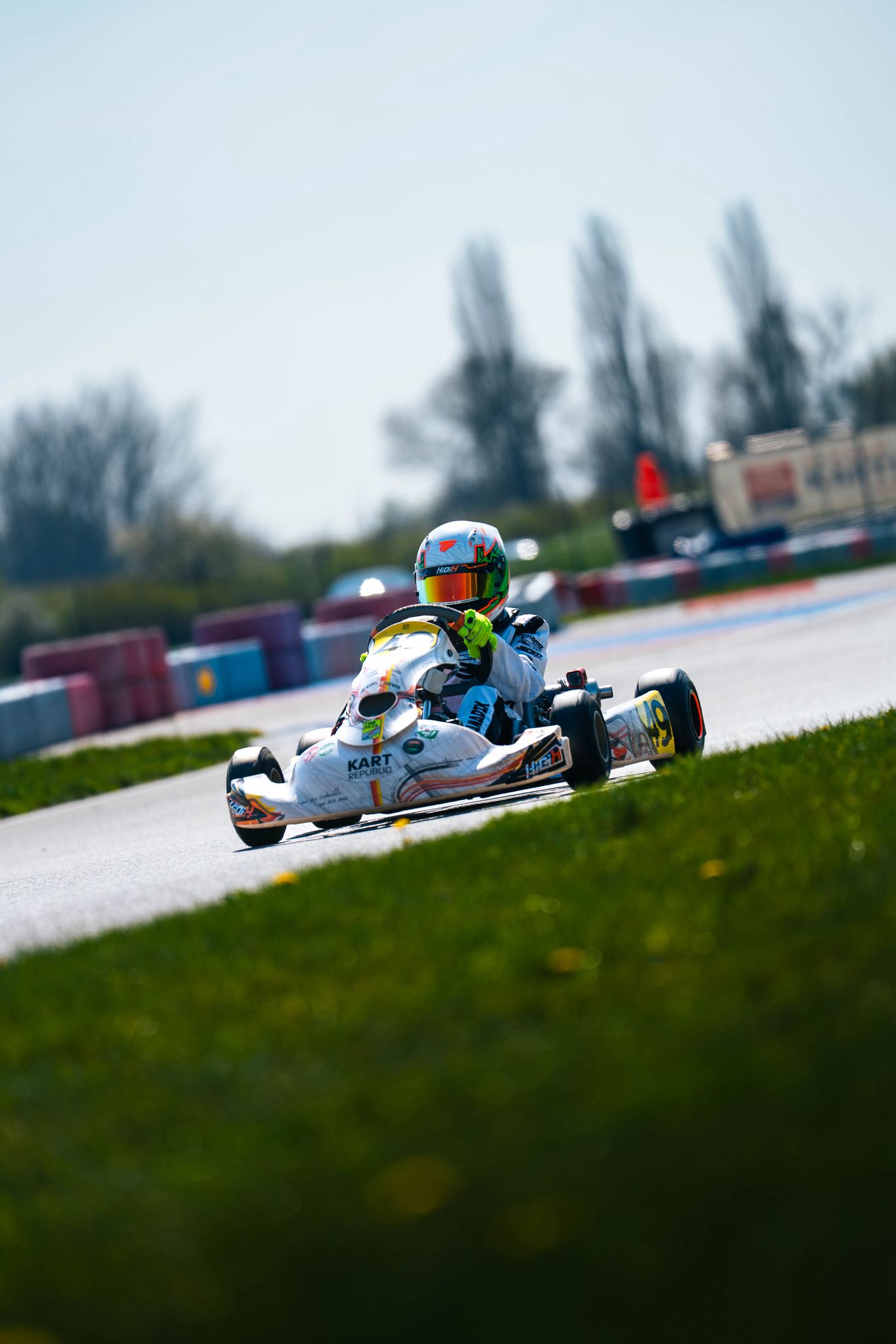 Theo Ganadik racing during the season